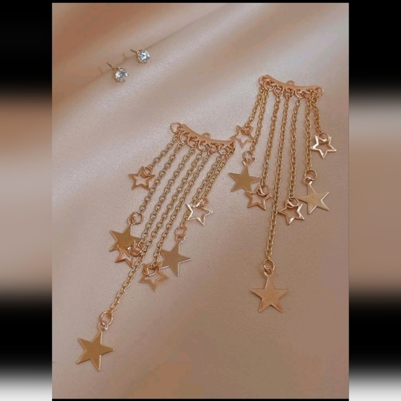 STAR Tassel Earrings - Picture 2 of 5
